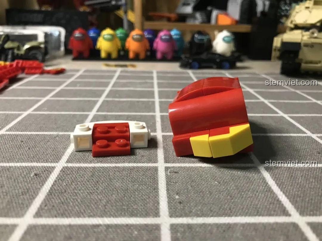 Trang hướng dẫn lắp ráp hình dạng Robot của bộ đồ chơi 5500, đồ chơi lắp ráp SY5500, hướng dẫn rõ ràng.