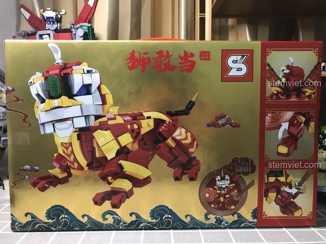 Hộp bộ đồ chơi Robot May Mắn JIAZHI SY 5500, đồ chơi mô hình Mech Phong Thủy, chi tiết in sẵn, đáng tiền cho bé trai.