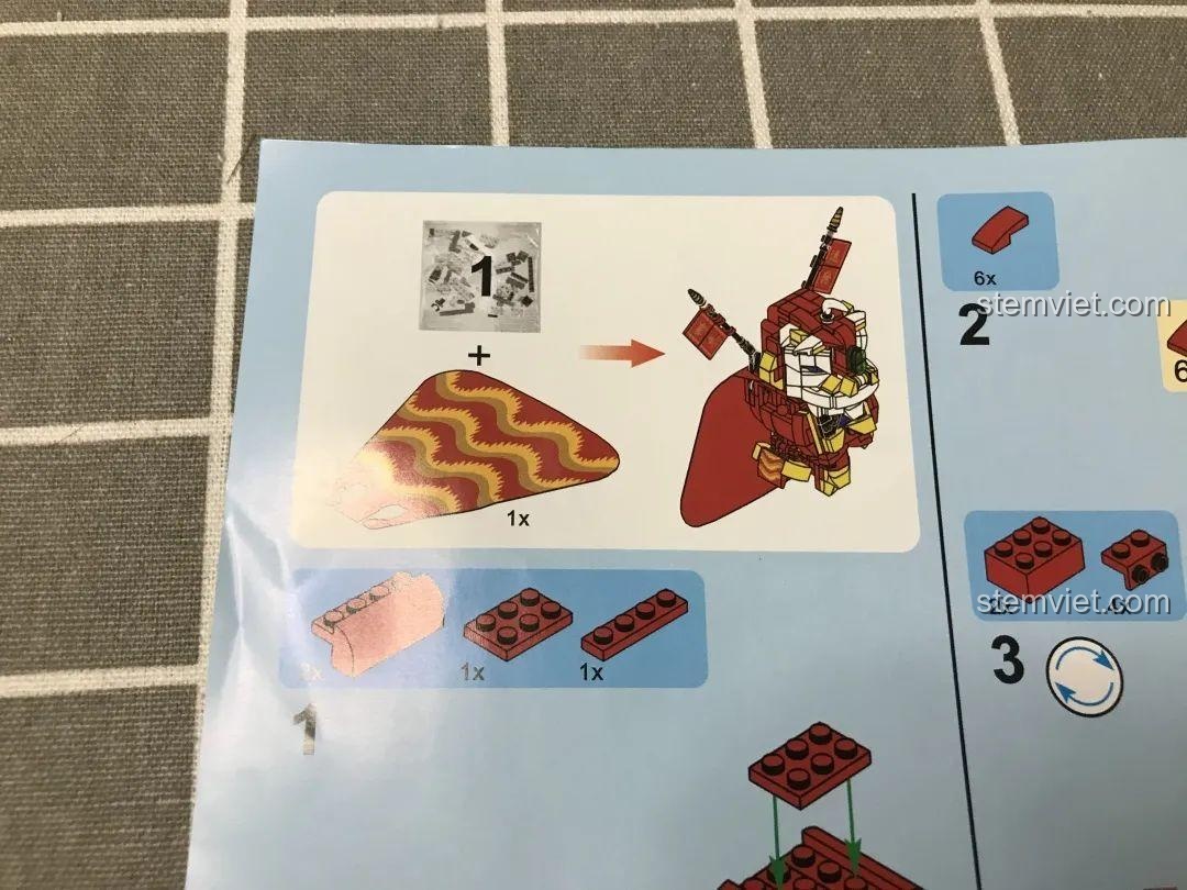 Chi tiết túi mảnh ghép set đồ chơi Robot May Mắn JIAZHI, đồ chơi mô hình Mech May Mắn SY Block, chất lượng nhựa ABS, giá tốt.