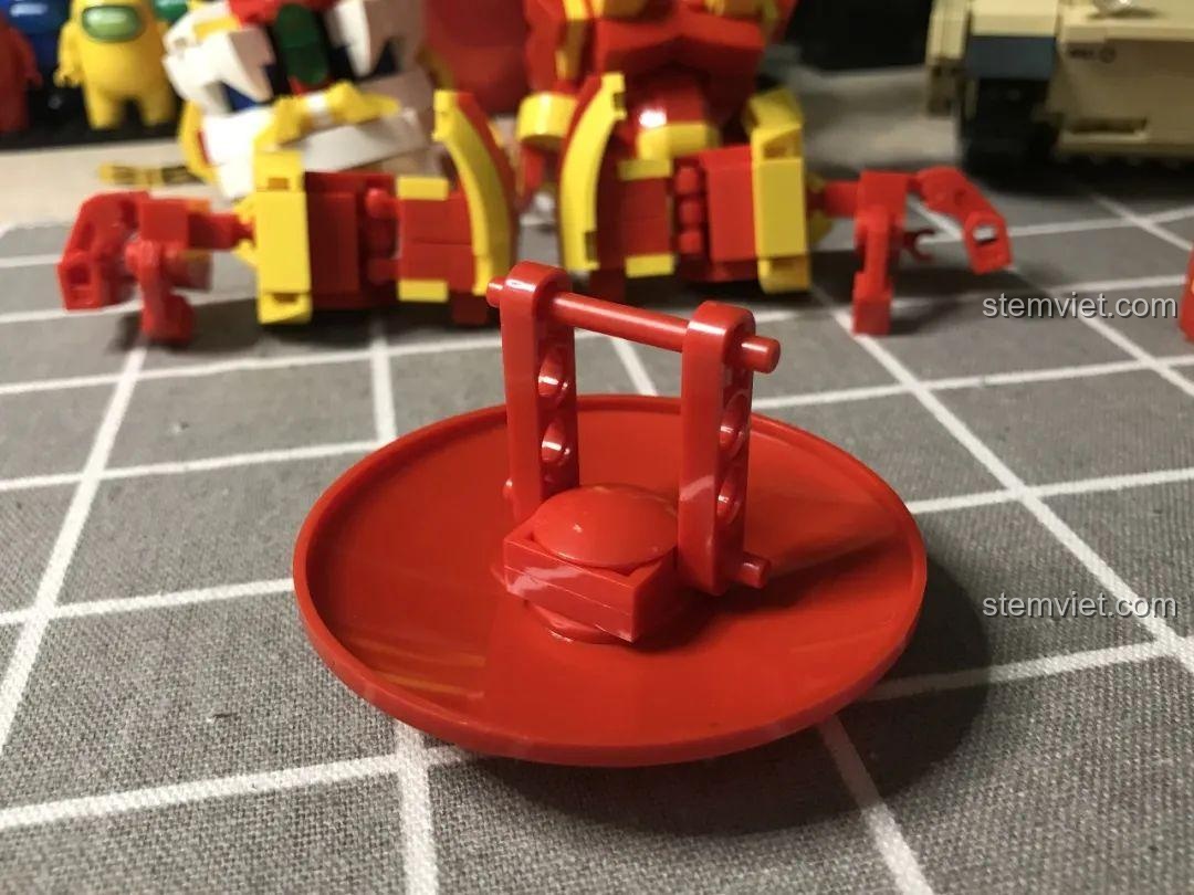 Lắp ráp chiếc khiên 5500 Robot Phong Thủy, đồ chơi mô hình Mech Múa Lân, tăng cường khả năng phòng thủ.