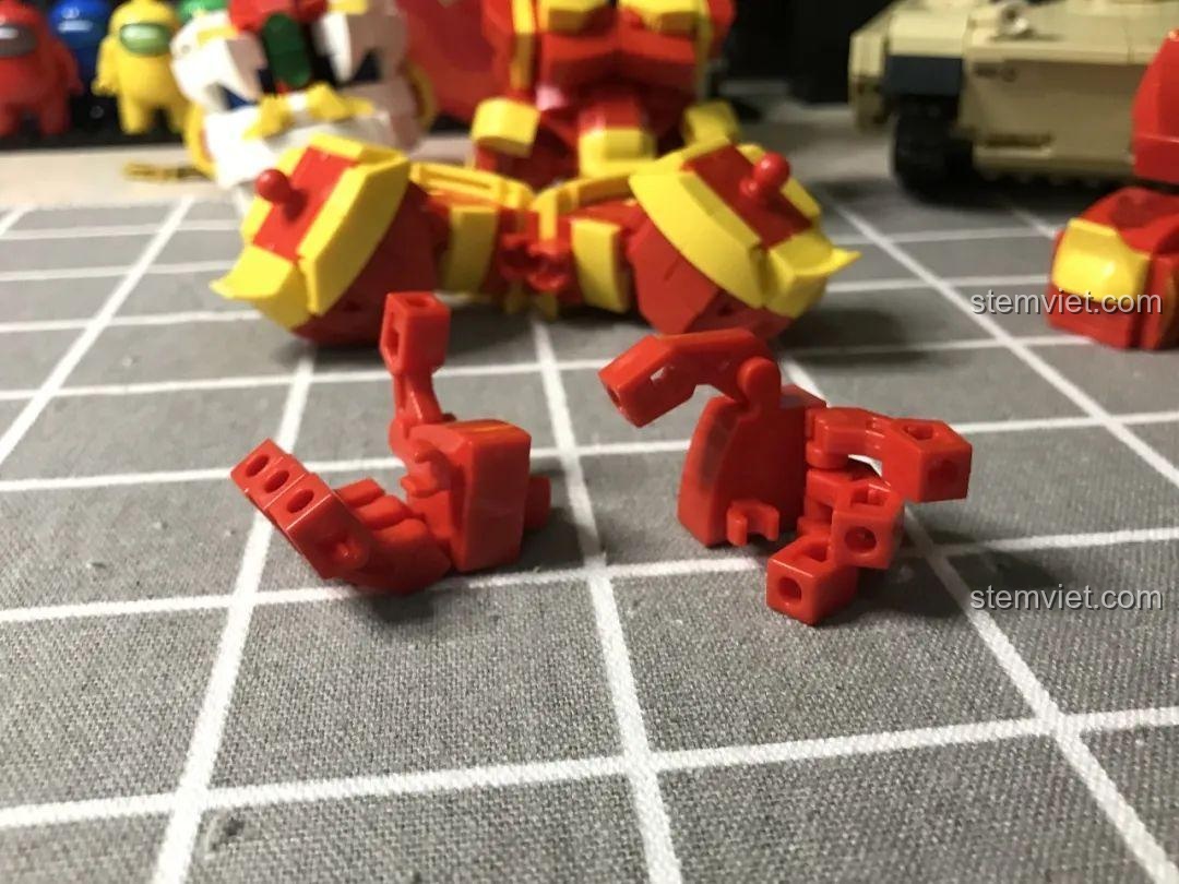 Góc nhìn khác của tay bộ đồ chơi 5500, đồ chơi lắp ráp SY5500, thiết kế độc đáo.