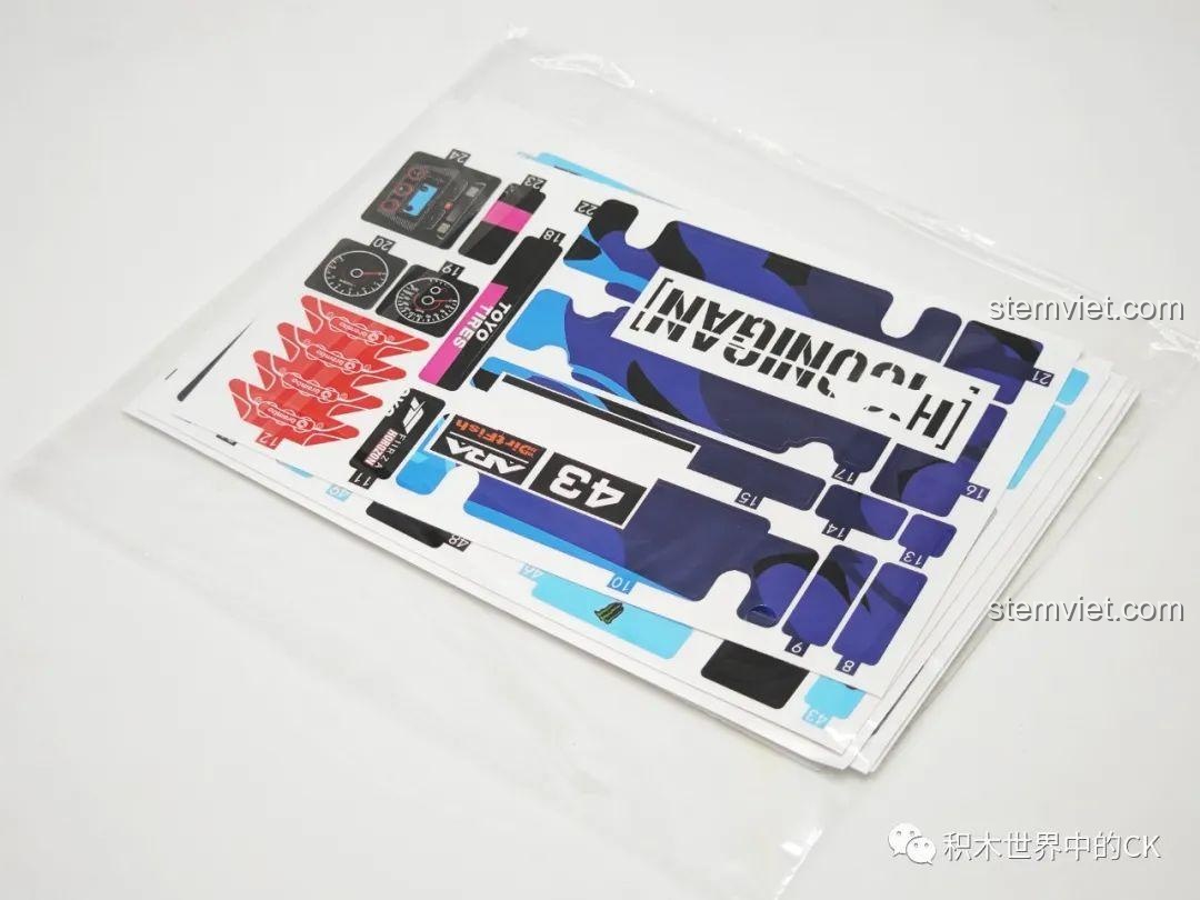 Các túi mảnh ghép và bộ lốp xe đua chất lượng cao của bộ lắp ráp Jie Star 57010 Subaru WRX STI.