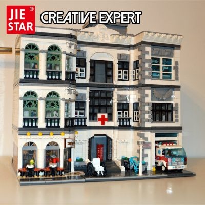 JIE STAR 89135 Bộ lắp ghép Bệnh viện, Kiến trúc Tinh Xảo, 4953 mảnh, Tương thích LEGO®, Phù hợp bé trai 8 tuổi, Giá tốt