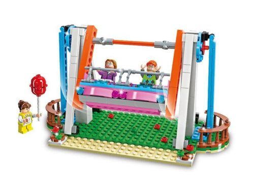 Bộ đồ chơi JIESTAR 20325 đu quay công viên Dream Town cho bé gái 6 tuổi, giá tốt, mô hình đu quay chuyển động đáng yêu.