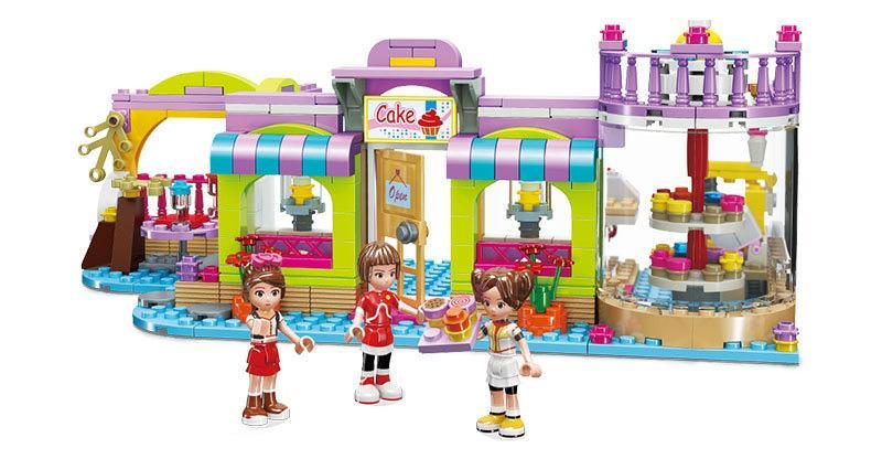 Bộ lắp ghép Tiệm Bánh Ngọt Phương Đông Ke'er JIESTAR 20376 với 373 mảnh ghép, màu sắc tươi sáng, phù hợp cho bé gái 6 tuổi, giá tốt.