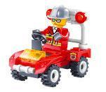 Bộ lắp ráp JIESTAR 22004 Xe Cứu Hỏa Khẩn Cấp mini cho bé trai 6 tuổi, đồ chơi lắp ráp giá tốt