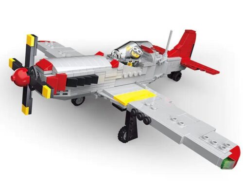 Bộ lắp ghép JIESTAR 23042 Máy Bay Chiến Đấu P-51D cho bé trai 6 tuổi, mô hình máy bay quân sự chất lượng cao, giá tốt