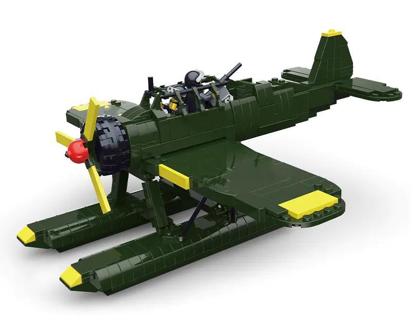 bộ lắp ghép Máy bay thủy phi cơ AR196 JIESTAR 23045, đồ chơi mô hình quân sự cho bé trai 6 tuổi, giá tốt