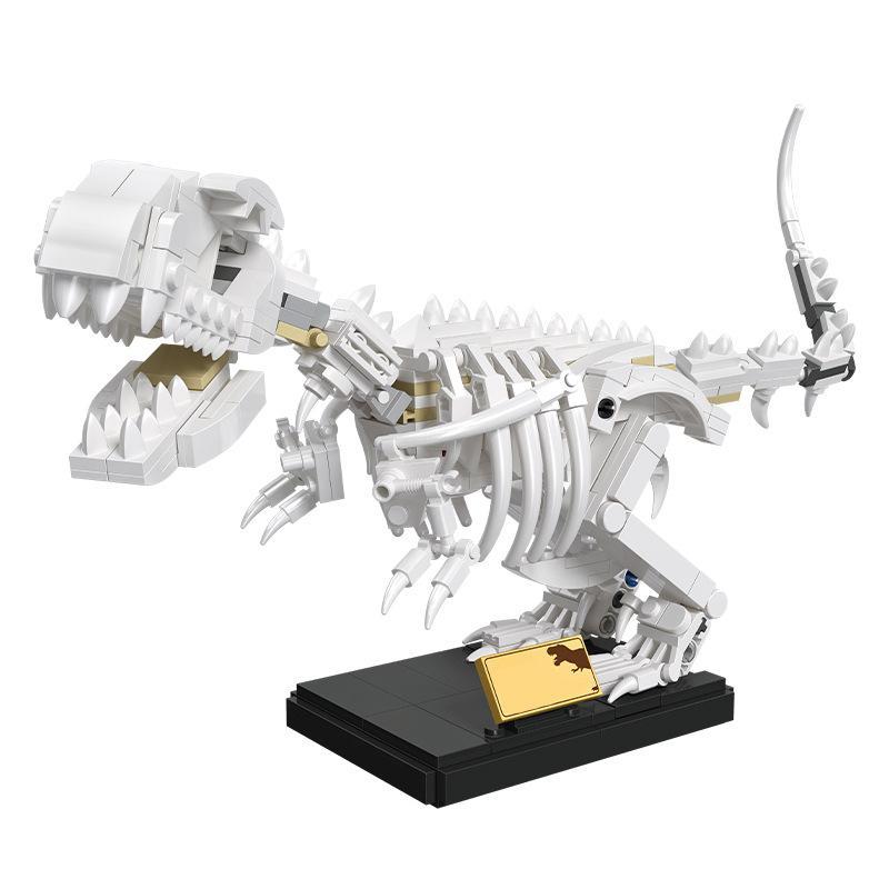 Mô hình lắp ghép Hóa thạch Khủng long Bạo chúa T-Rex JIESTAR 36001, một bộ đồ chơi mô hình giá rẻ dành cho con trai 8 tuổi yêu thích khám phá.