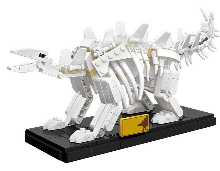 bộ lắp ghép Hóa thạch Khủng long Stegosaurus JIESTAR 36003, mô hình bộ xương khủng long chi tiết cho bé trai 8 tuổi, giá rẻ.