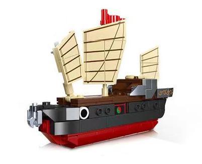 Mô hình thuyền cổ JIESTAR 36200, bộ lắp ghép Thuyền Phúc Kiến Hoàng Thị, đồ chơi mô hình 156 chi tiết, cho bé trai 6 tuổi, chất lượng cao