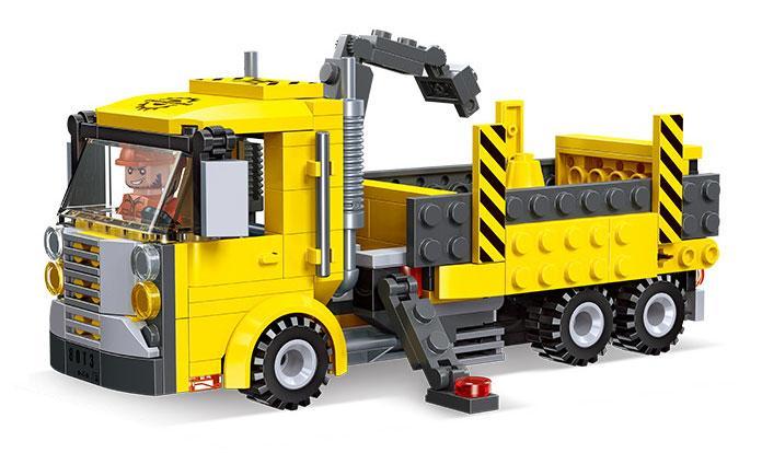 Mô hình đồ chơi xếp hình JIESTAR 51025 Xe Tải Tay Gắp cho bé trai 6 tuổi. Bộ lắp ghép xe công trình thành phố giá rẻ.