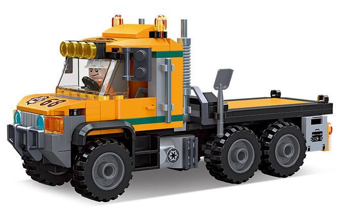 Mô hình đồ chơi lắp ráp xe vận tải công trình JIESTAR 51026 cho bé trai 6 tuổi, giá rẻ.