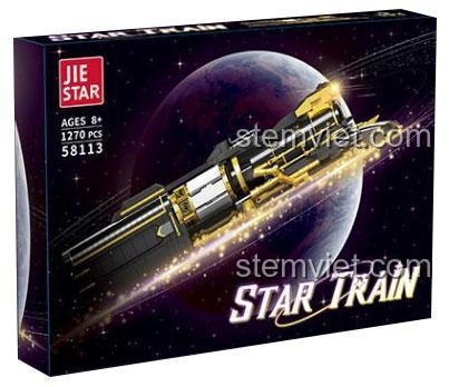 Hộp bộ lắp ghép Tàu Sao Băng JIESTAR 58113, đồ chơi mô hình tàu vũ trụ cho bé trai 8 tuổi, chất lượng cao