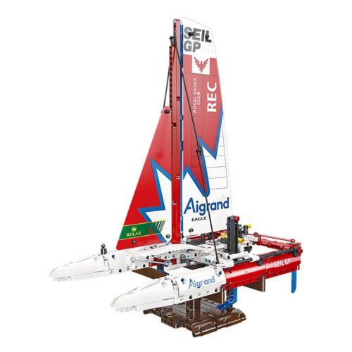 Mô hình lắp ráp Thuyền Buồm Hai Thân Cánh Ngầm F50 JIESTAR 58124, một bộ đồ chơi mô hình Technic dành cho bé trai 6 tuổi, giá rẻ.