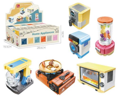 Hộp bộ đồ chơi JIESTAR 58129 đồ gia dụng mini, phù hợp bé 6 tuổi, giá tốt, chất lượng cao