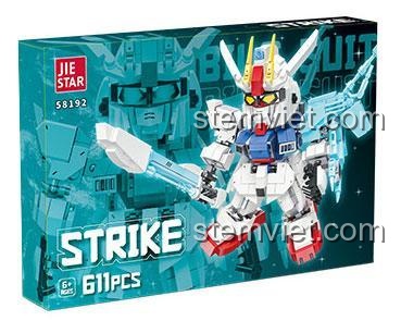 đồ chơi mô hình Mô hình Robot Strike JIESTAR 58192 bộ xếp hình Người máy chiến đấu Strike chất lượng cao