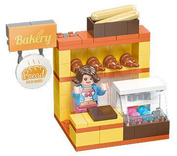 Mô hình bộ lắp ghép Quầy Bán Bánh Mì JIESTAR 58266 chi tiết, món quà ý nghĩa cho con gái 6 tuổi, giá rẻ.