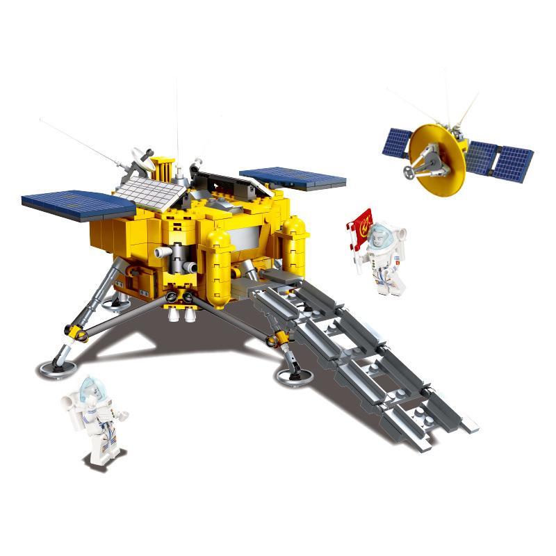 Bộ lắp ghép JIESTAR 59012 Tàu Thám Hiểm Mặt Trăng, đồ chơi mô hình khám phá vũ trụ cho bé trai 6 tuổi, giá tốt