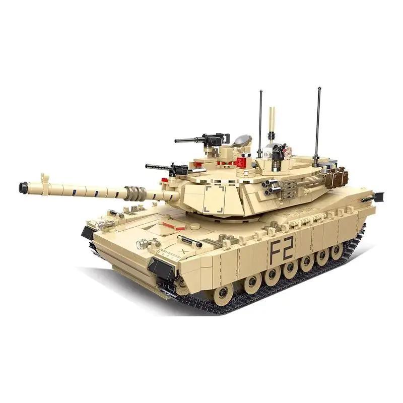 bộ lắp ghép Xe Tăng M1A2 Abrams JIESTAR 61041, đồ chơi lắp ráp chất lượng cao cho bé trai 8 tuổi, giá tốt