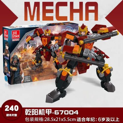 Bộ lắp ghép JIESTAR 67004 Robot Mecha Càn Dương 240 mảnh, đồ chơi mô hình robot chiến đấu cho bé trai 6 tuổi, giá tốt