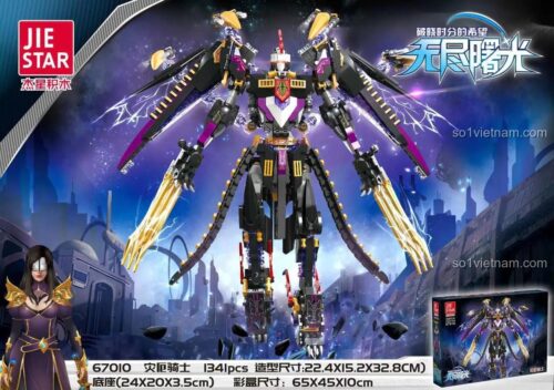 Hộp đồ chơi mô hình JIESTAR 67010 Vô Tận Bình Minh: Kỵ Sĩ Tai Ương, 1341 chi tiết, kích thước hộp lớn, cho bé trai 8 tuổi