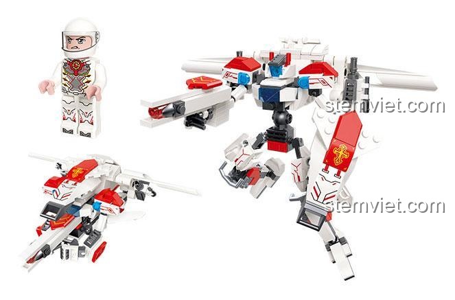bộ xếp hình 67013 Robot chiến đấu Vô Tận Thự Quang và phi công, tương thích LEGO