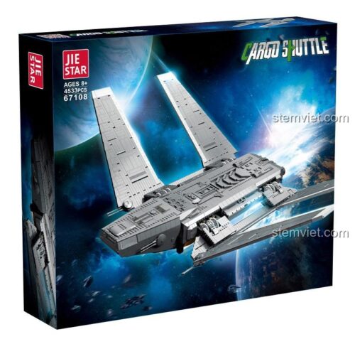 Hộp bộ lắp ráp JIESTAR 67108 Tàu Vận Tải Hạng Nặng Zeta-class Star Wars 4533 mảnh ghép, đồ chơi mô hình Phi Thuyền Vận Tải Star Wars cho bé trai 8 tuổi, giá tốt