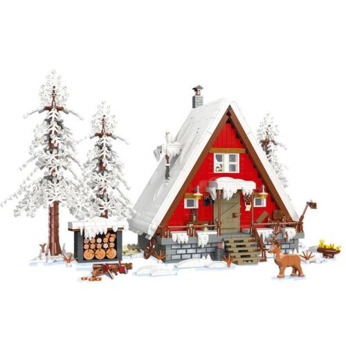 Mô hình bộ lắp ghép Ngôi nhà của ông già Noel JIESTAR 89141 2355 mảnh ghép, đồ chơi mô hình Giáng Sinh có đèn LED, phù hợp bé trai bé gái 6 tuổi, giá tốt