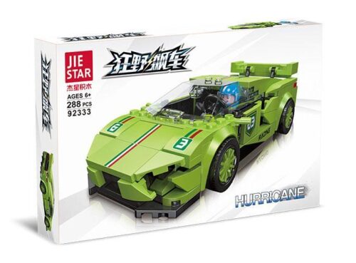 Hộp bộ lắp ráp Siêu xe Lamborghini Huracan JIESTAR 92333 màu xanh lá, dành cho bé trai 6 tuổi, giá tốt