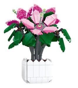 Hộp đồ chơi lắp ráp JIESTAR 92363 Hoa Bách Hợp Đỗ Quyên, bộ xếp hình 698 mảnh cho bé gái 6 tuổi, giá tiết kiệm