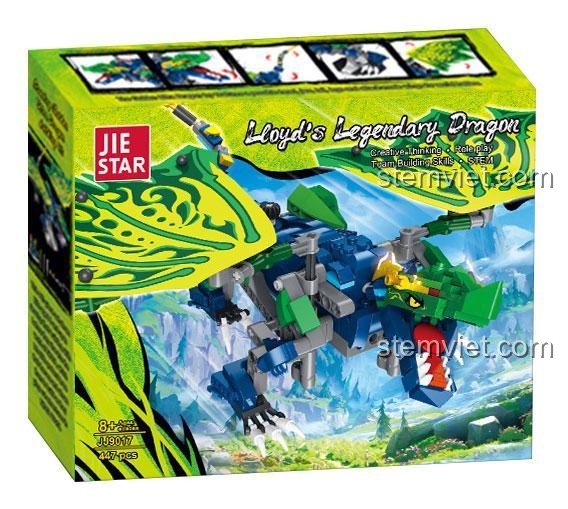 Hộp đồ chơi mô hình Rồng của Lloyd JIESTAR 9017, quà tặng sinh nhật ý nghĩa cho bé trai.