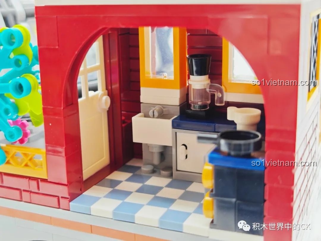 Toàn cảnh mô hình JIESTAR 89154 Nhà Ga Chuyến Tàu Gặp Gỡ