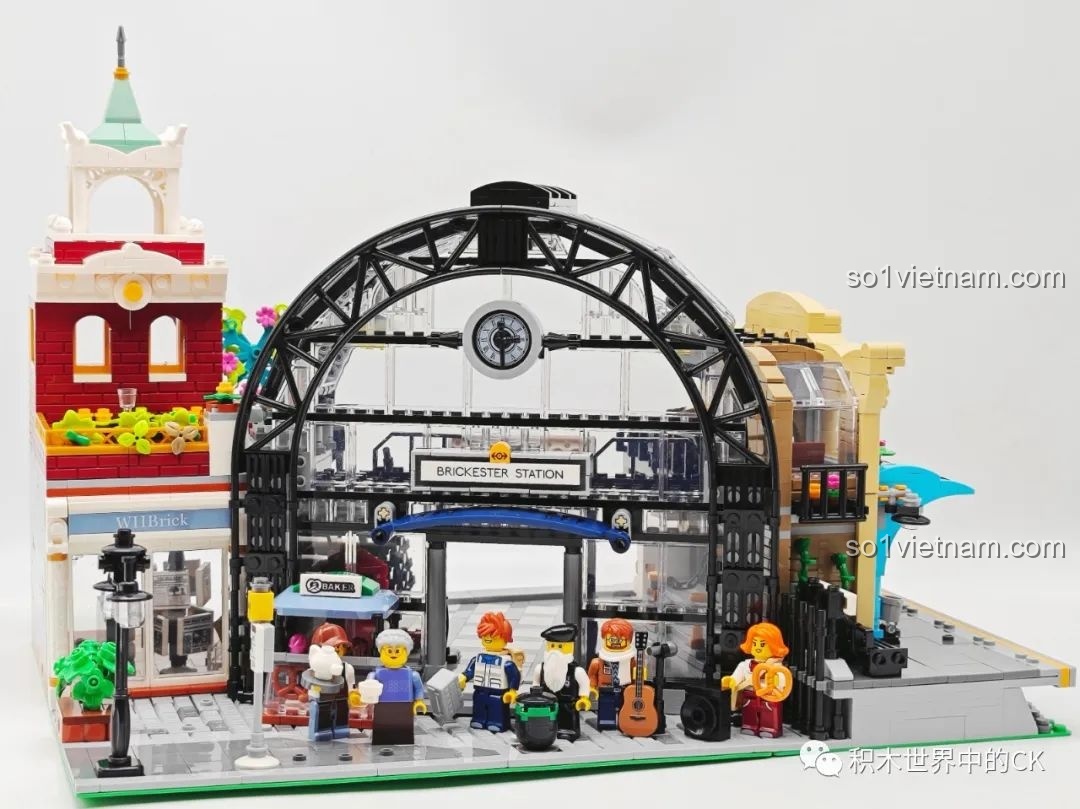 Toàn cảnh mô hình JIESTAR 89154 Nhà Ga Chuyến Tàu Gặp Gỡ