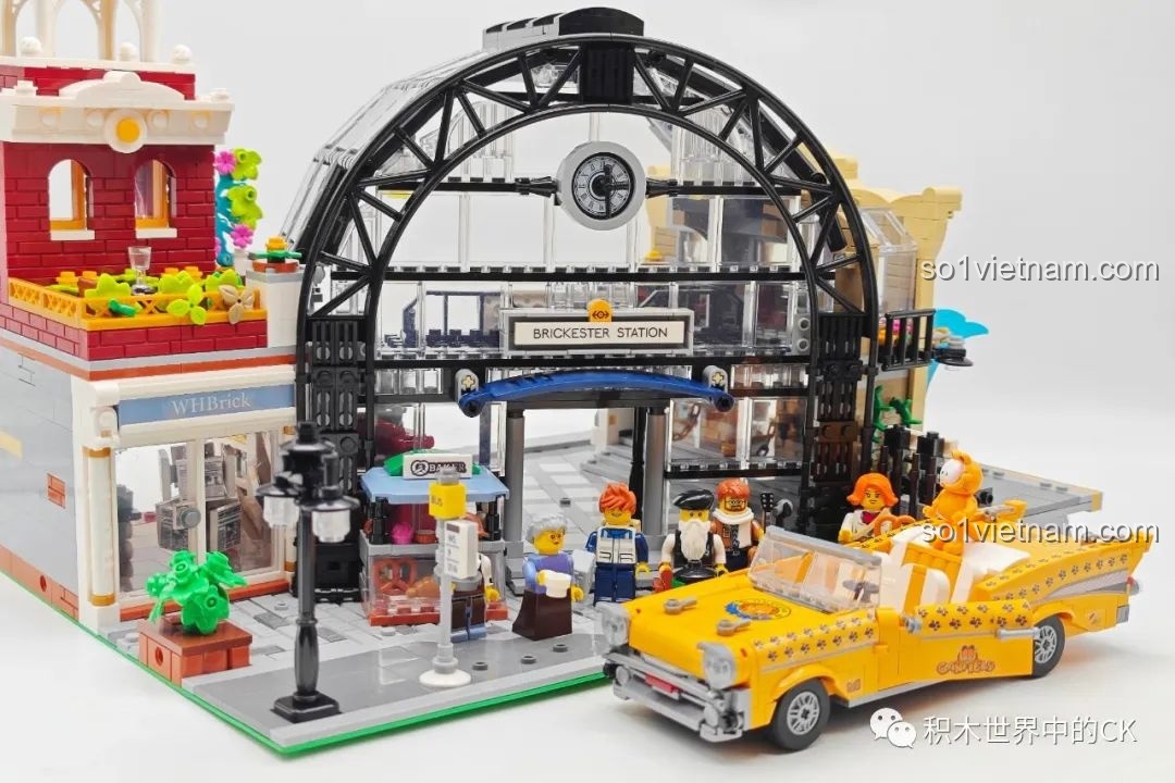 Toàn cảnh mô hình JIESTAR 89154 Nhà Ga Chuyến Tàu Gặp Gỡ