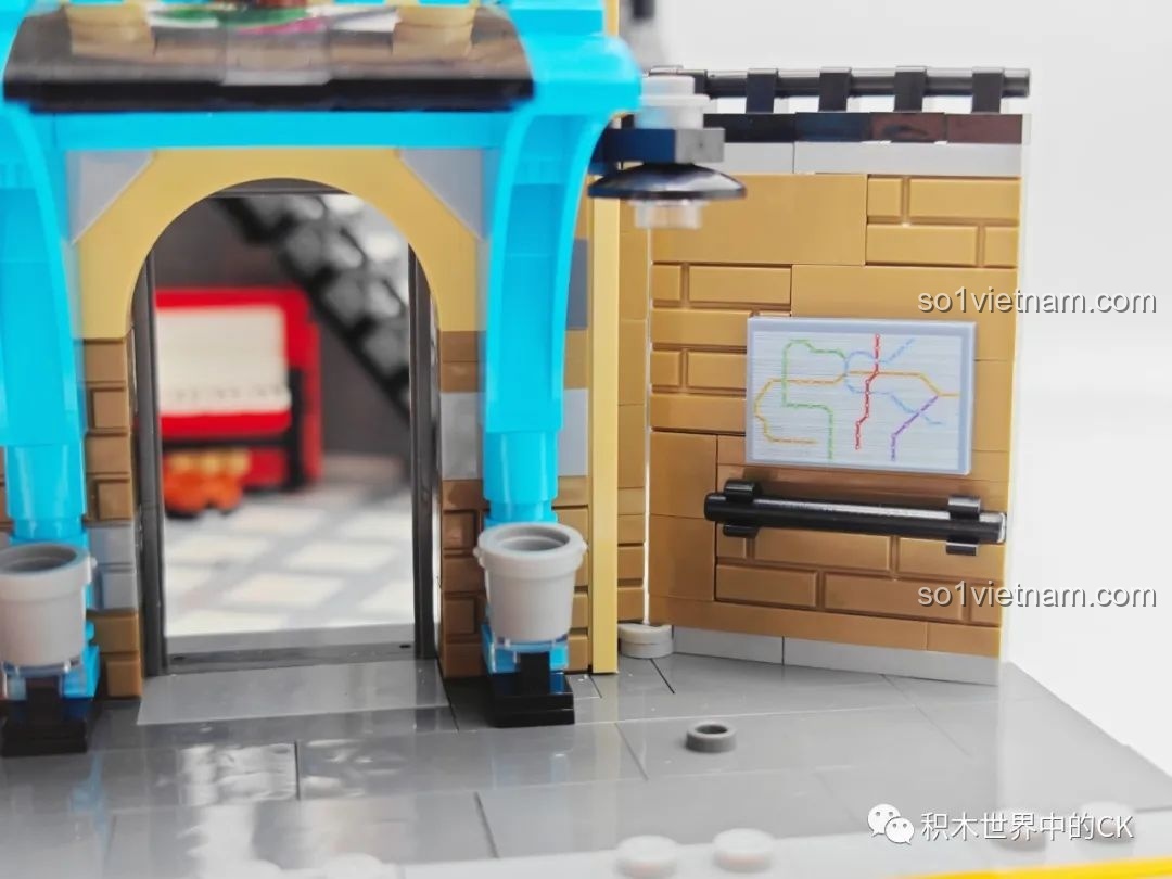 Toàn cảnh mô hình JIESTAR 89154 Nhà Ga Chuyến Tàu Gặp Gỡ