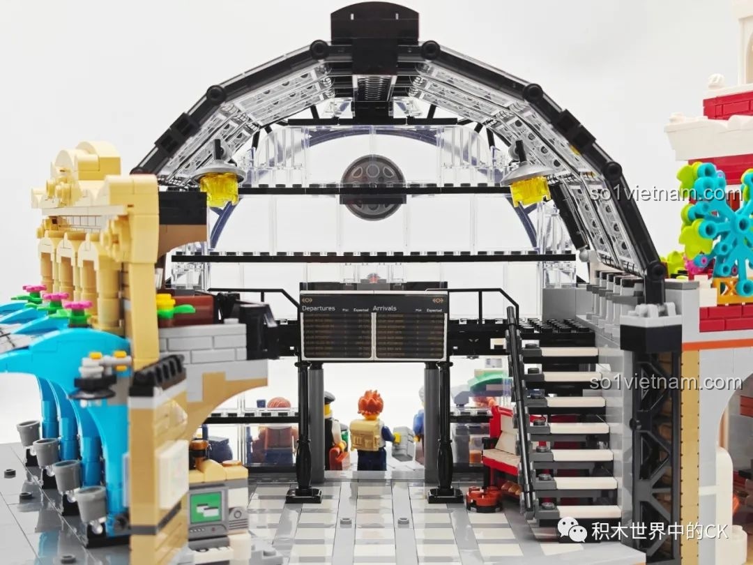 Toàn cảnh mô hình JIESTAR 89154 Nhà Ga Chuyến Tàu Gặp Gỡ