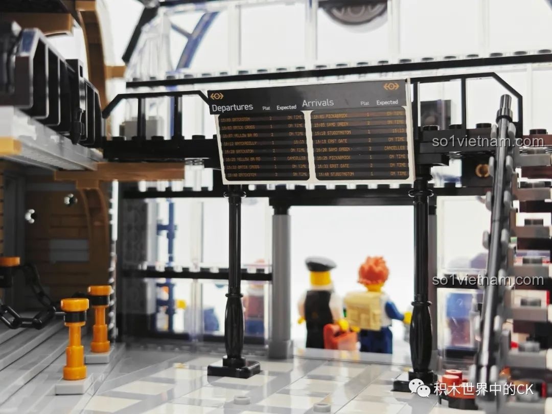 Toàn cảnh mô hình JIESTAR 89154 Nhà Ga Chuyến Tàu Gặp Gỡ