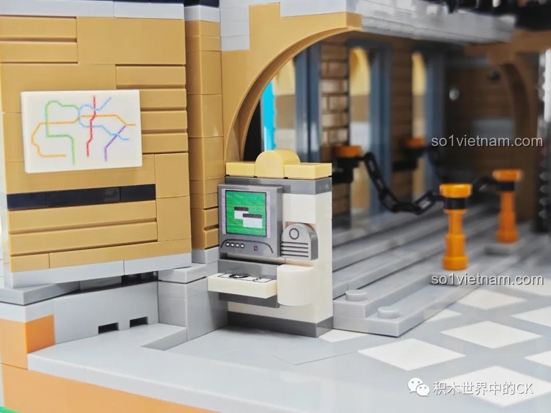 Toàn cảnh mô hình JIESTAR 89154 Nhà Ga Chuyến Tàu Gặp Gỡ