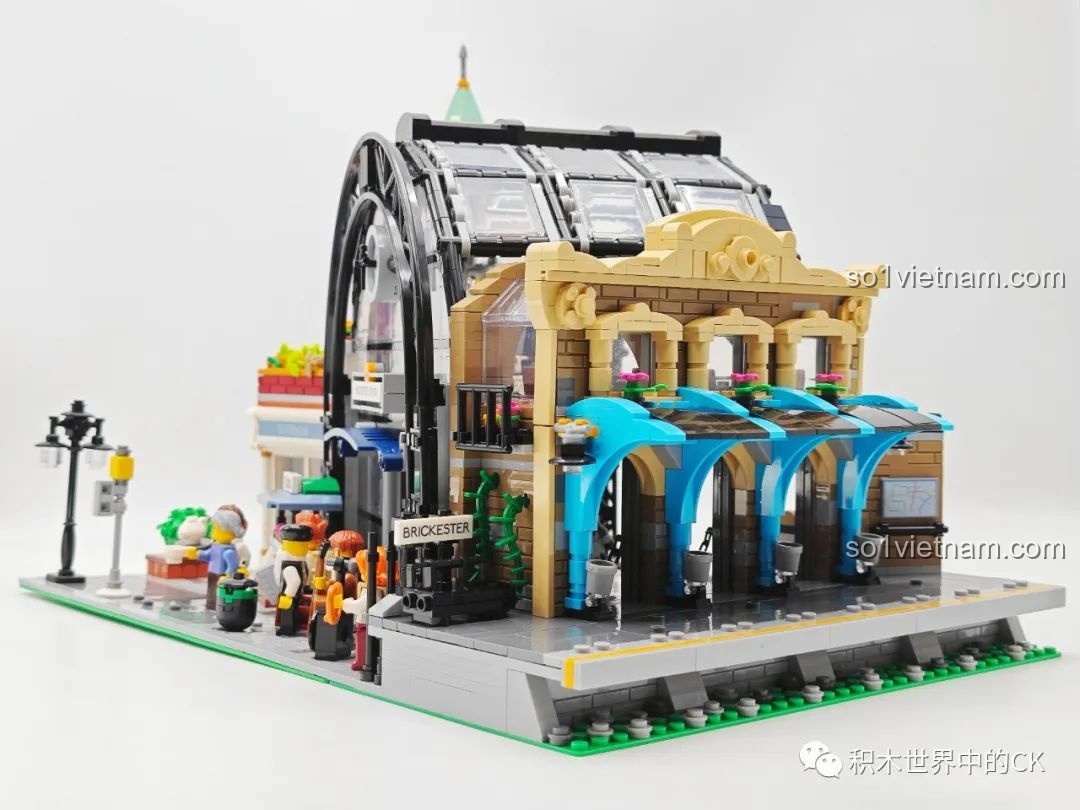 Toàn cảnh mô hình JIESTAR 89154 Nhà Ga Chuyến Tàu Gặp Gỡ