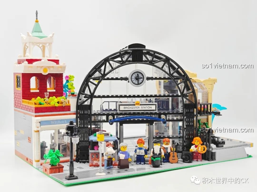 Tổng quan mô hình JIESTAR 89154 Nhà Ga Chuyến Tàu Gặp Gỡ nhìn từ bên cạnh