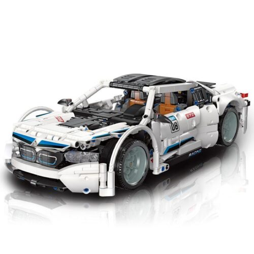 JIESTAR 92016 BMW i8 Tốc Độ Kinh Hoàng Bộ lắp ghép Xe thể thao 1263 Mảnh