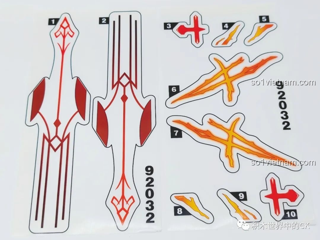 Quá trình lắp ráp mô hình kiếm Wolf's Gravestone JIESTAR 92032