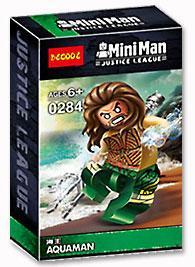 Hộp đồ chơi mô hình JiSi 0284B Aquaman cho bé trai 6 tuổi, giá rẻ, tương thích LEGO®