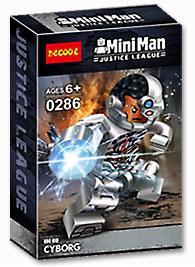 Bộ đồ chơi JiSi 0286 Cyborg minifigure, đồ chơi lắp ghép siêu anh hùng DC cho bé trai 6 tuổi, giá tốt