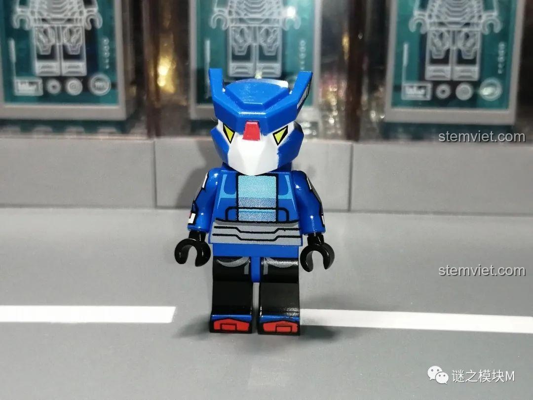 Minifigure Brawl Stars JiSi 1703 nhân vật Crow, đồ chơi lắp ghép cho bé trai 6 tuổi, chất lượng cao.