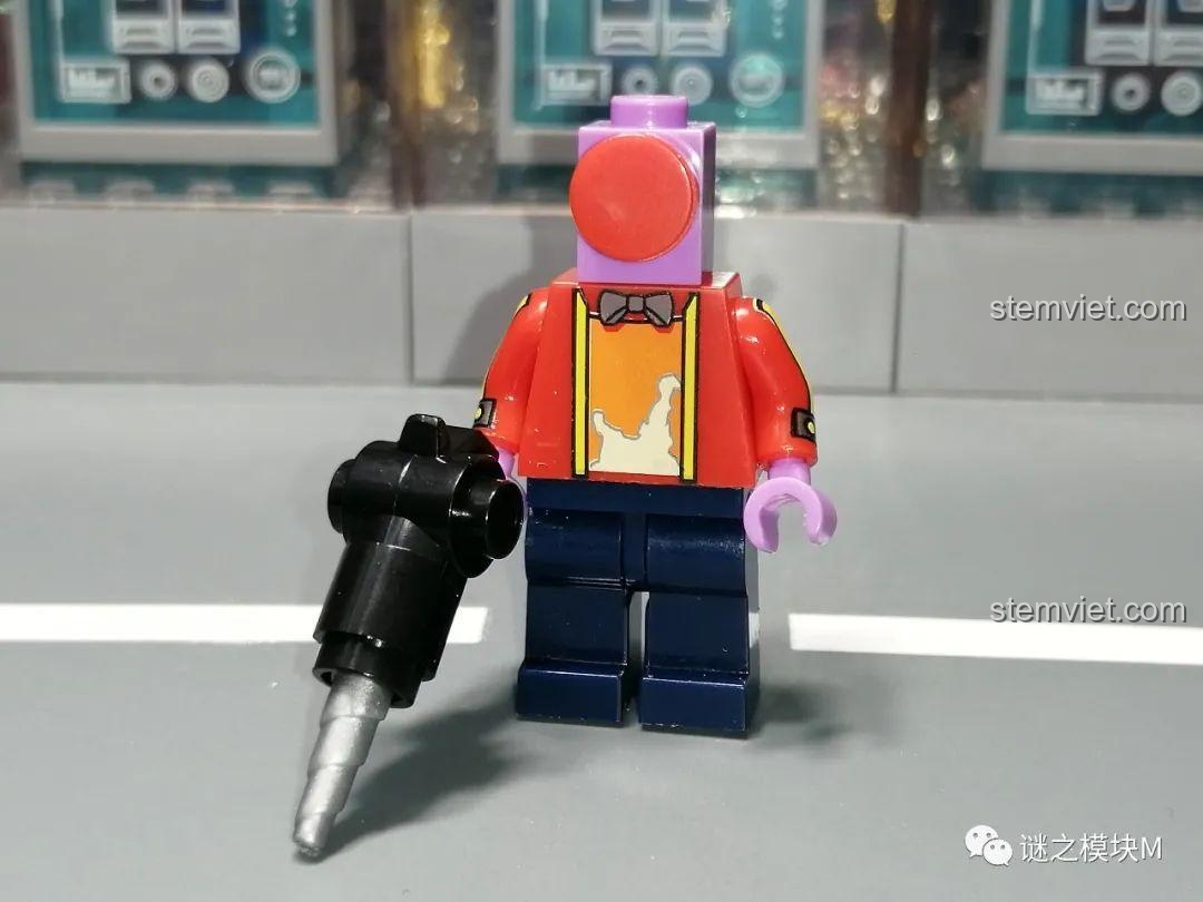 Minifigure Brawl Stars JiSi 1703 nhân vật El Primo, đồ chơi lắp ghép cho bé trai 6 tuổi, chất lượng cao.