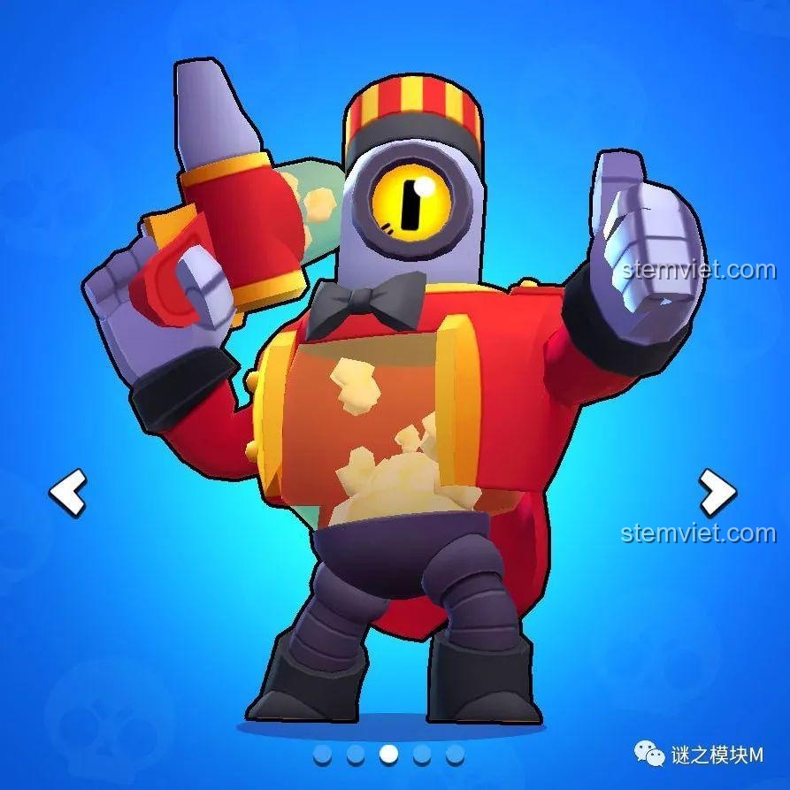 Minifigure Brawl Stars JiSi 1703 nhân vật El Primo, đồ chơi lắp ghép cho bé trai 6 tuổi, chất lượng cao.