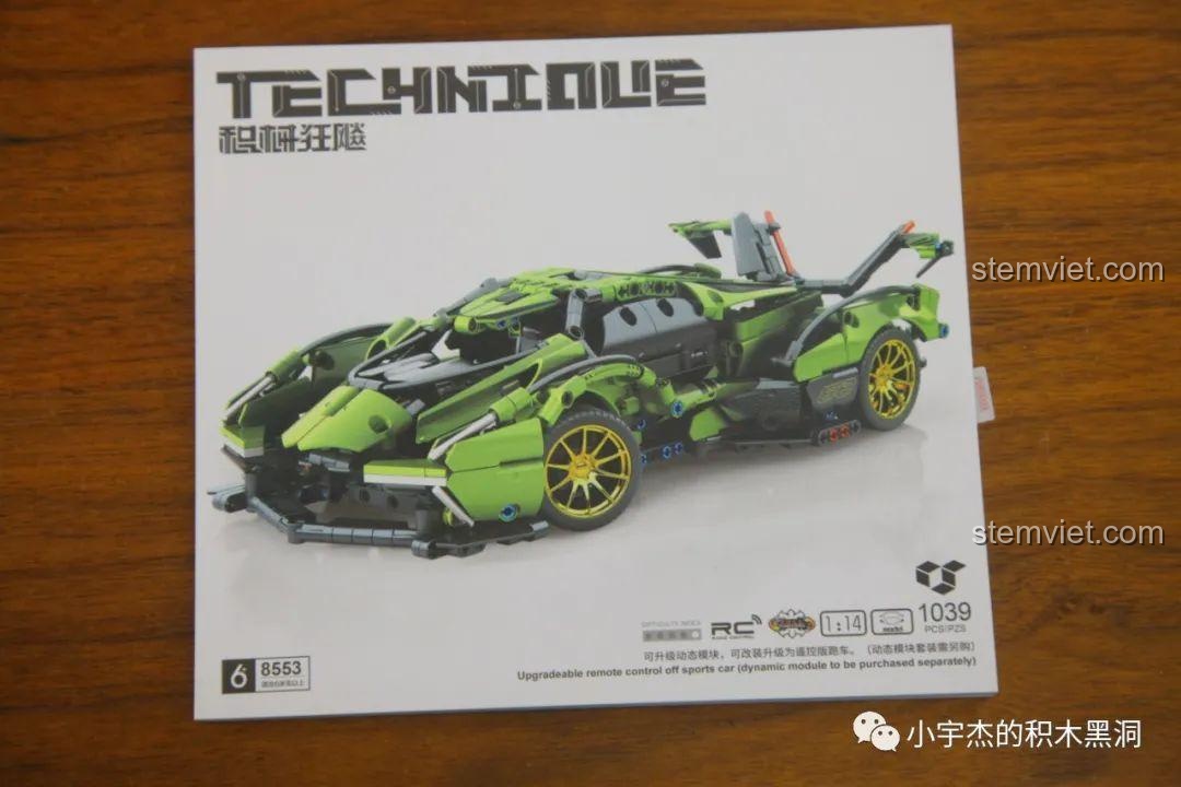 Sách hướng dẫn lắp ráp đi kèm sản phẩm Jisi 8553.