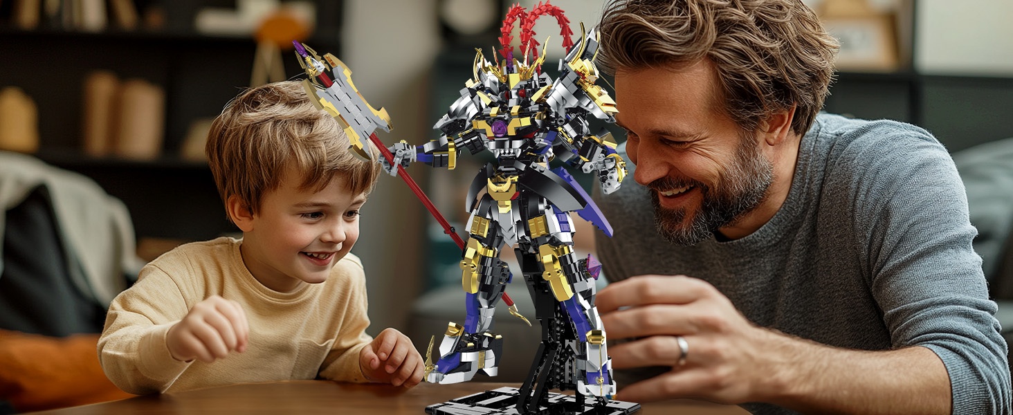 JMBricklayer 70155 Mô hình Giáp Lữ Bố cùng bé trai